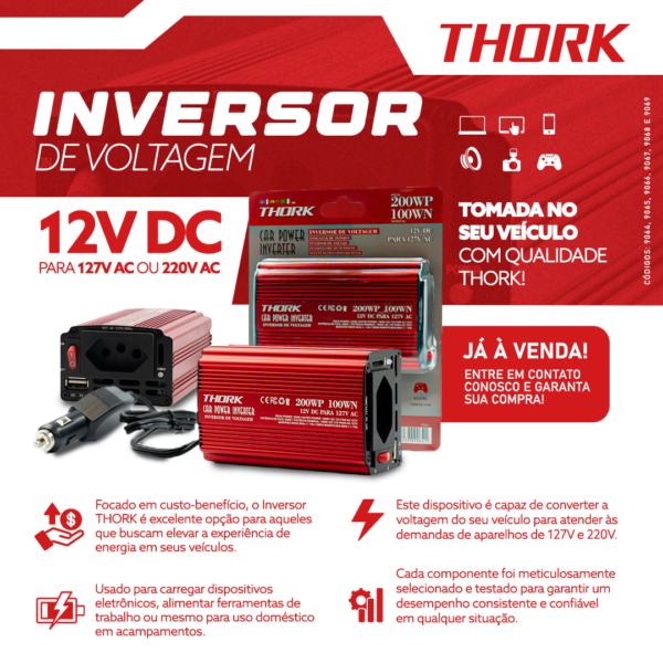 Inversor de Voltagem THORK