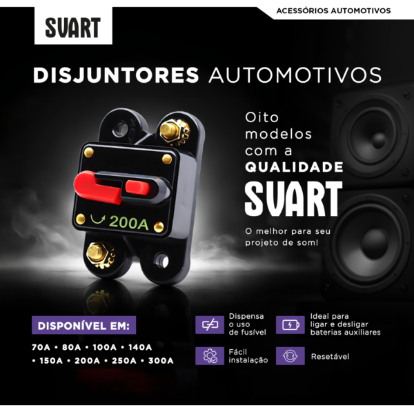 Disjuntor Automotivo Resetável SVART
