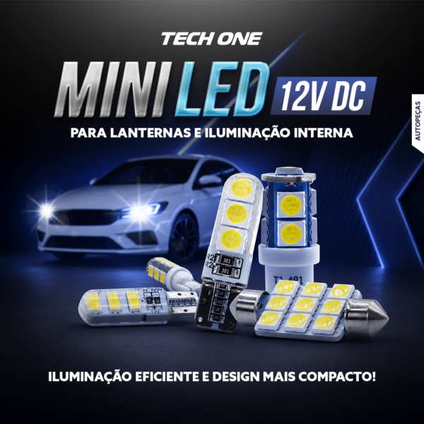 Lâmpada Led Miniatura 12V TECH ONE