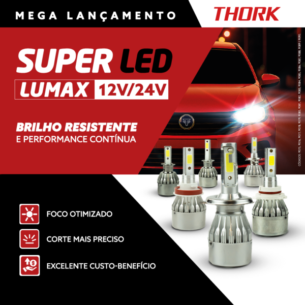 Lâmpada Super Led Lumax THORK