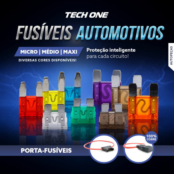 Porta Fusível TECH ONE