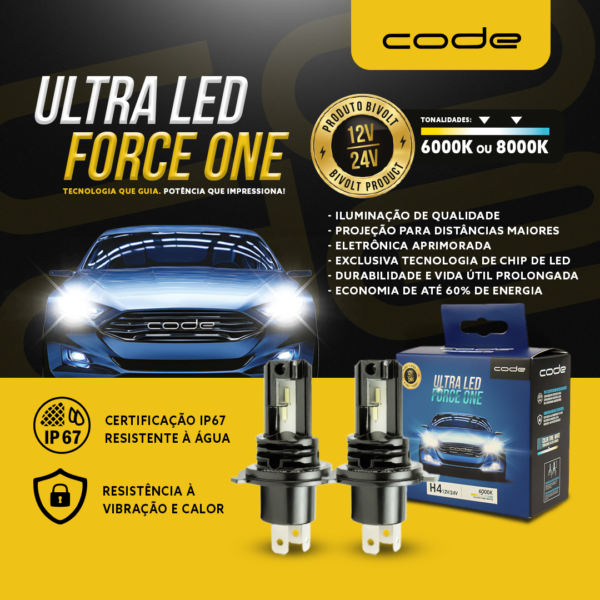 Ultra Led Force One CODE 12/24V