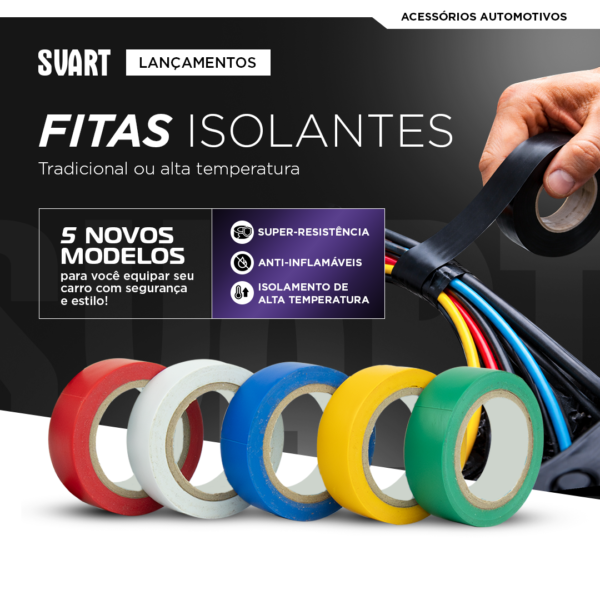 Fita Isolante SVART – Pacote com 10 unidades