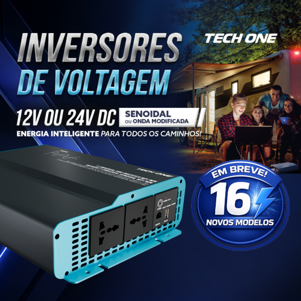 Inversor de Voltagem Senoidal TECH ONE