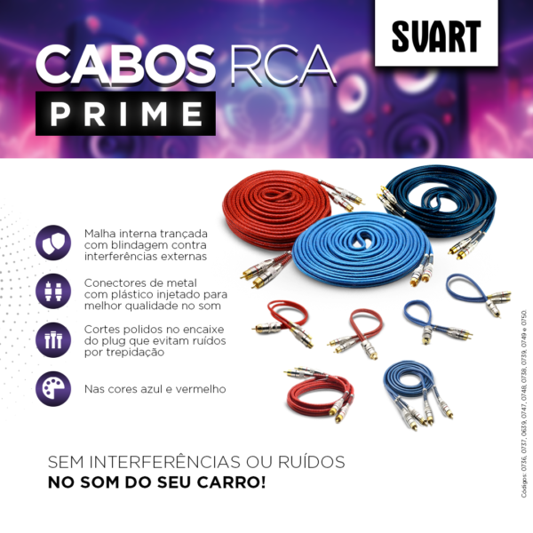Cabo RCA Prime SVART