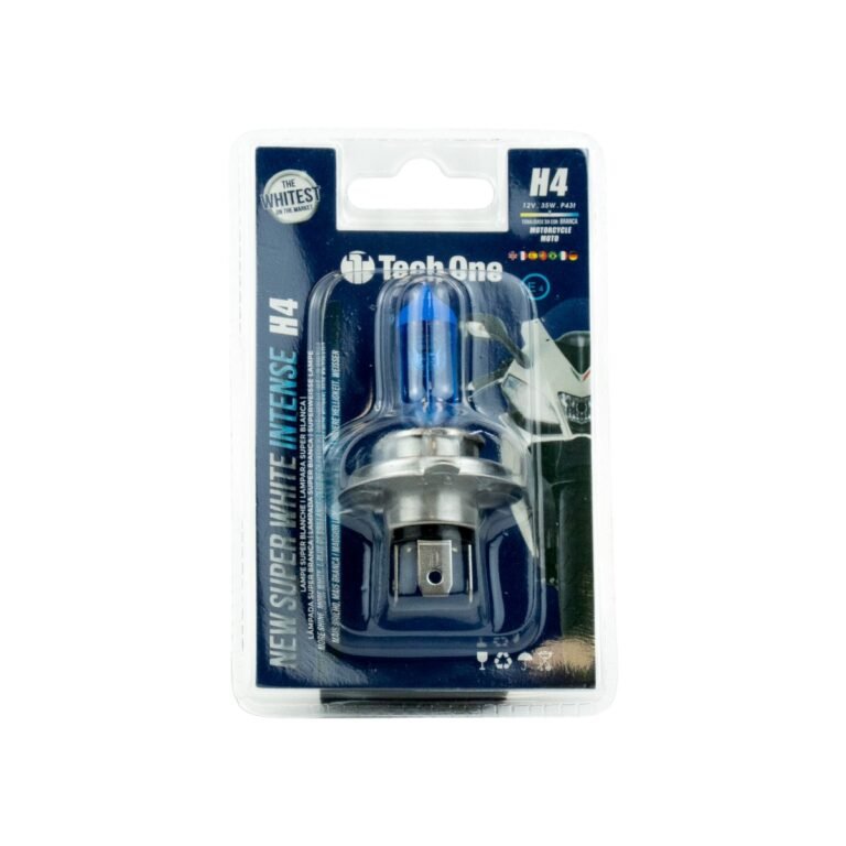 Lâmpada Halógena Super Branca 12V Moto TECH ONE