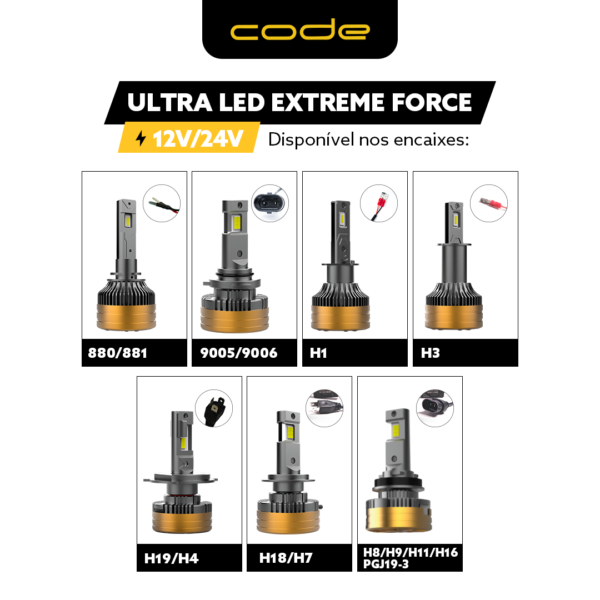 Ultra Led Extreme Force CODE 12/24V